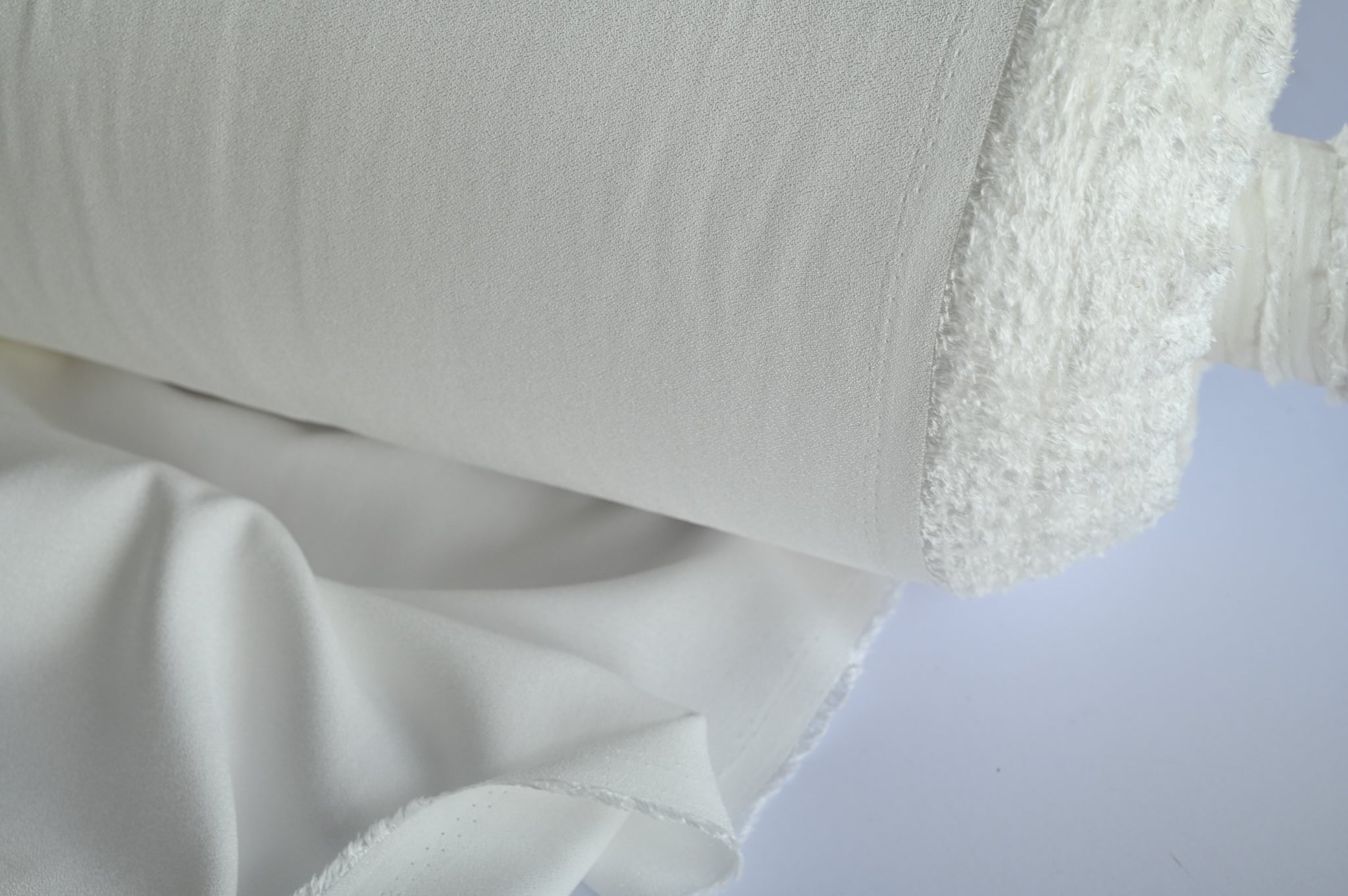 Snow On The Mountain - Viscose Crepe