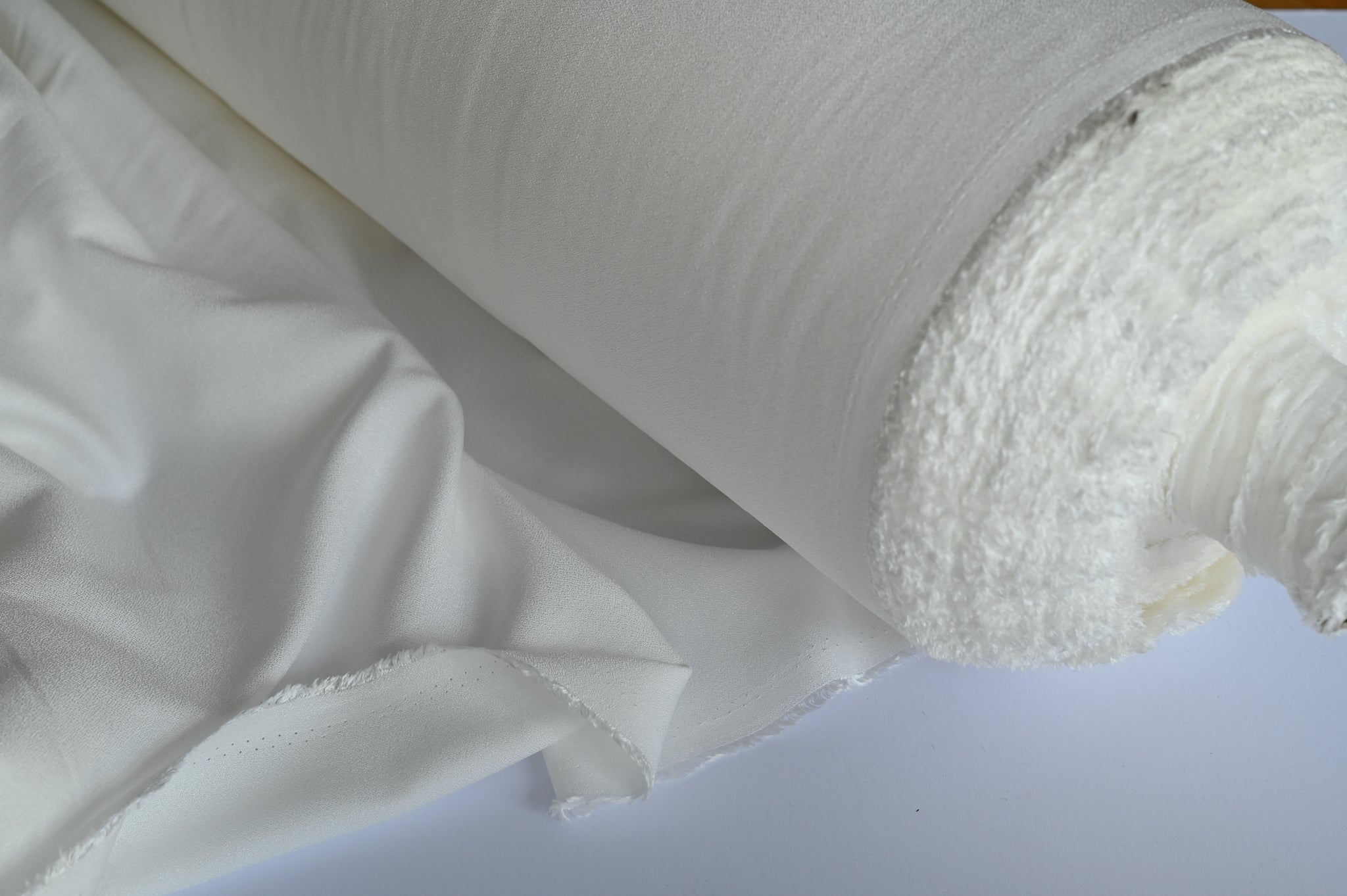 Snow On The Mountain - Viscose Crepe