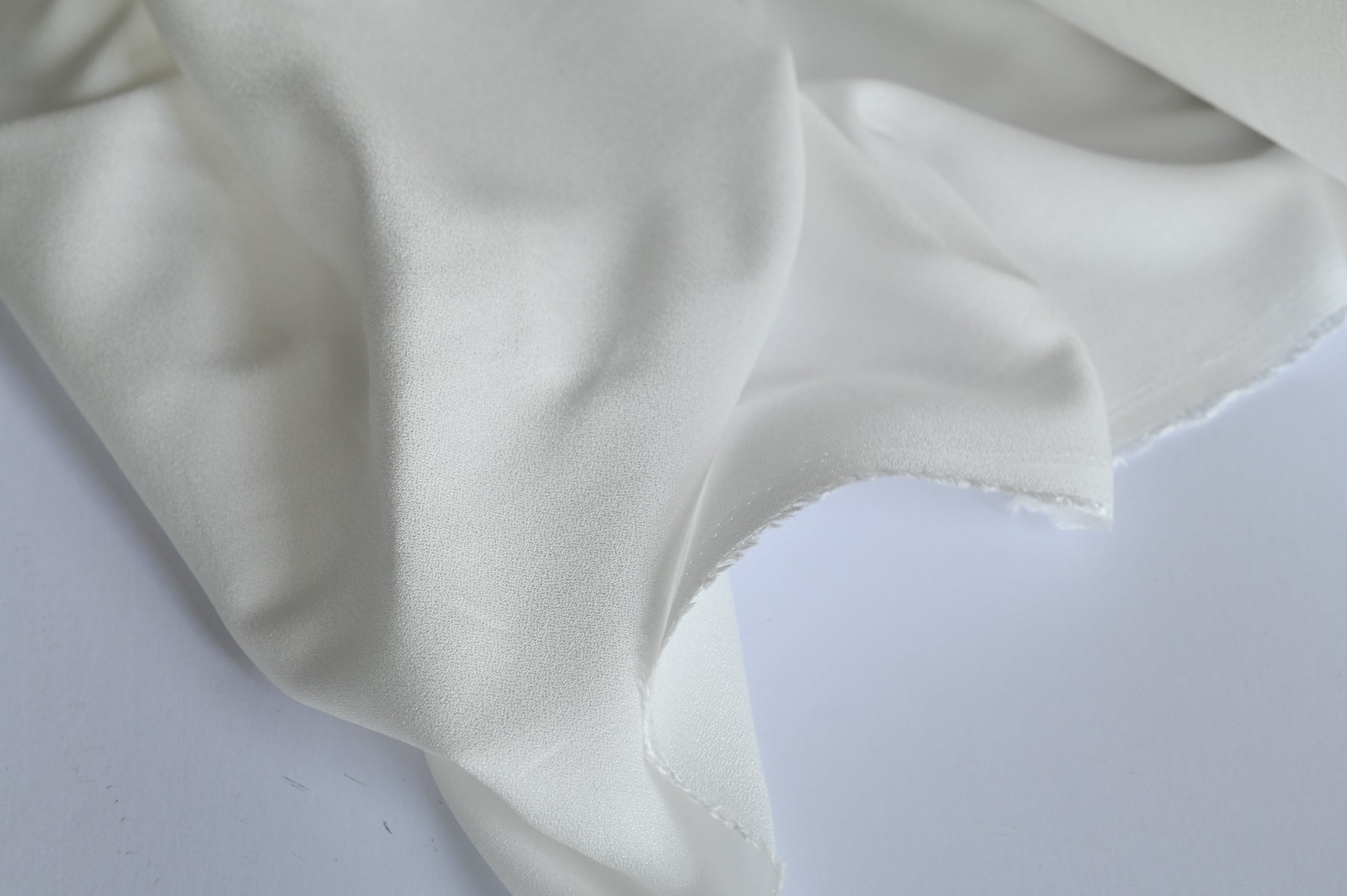 Snow On The Mountain - Viscose Crepe