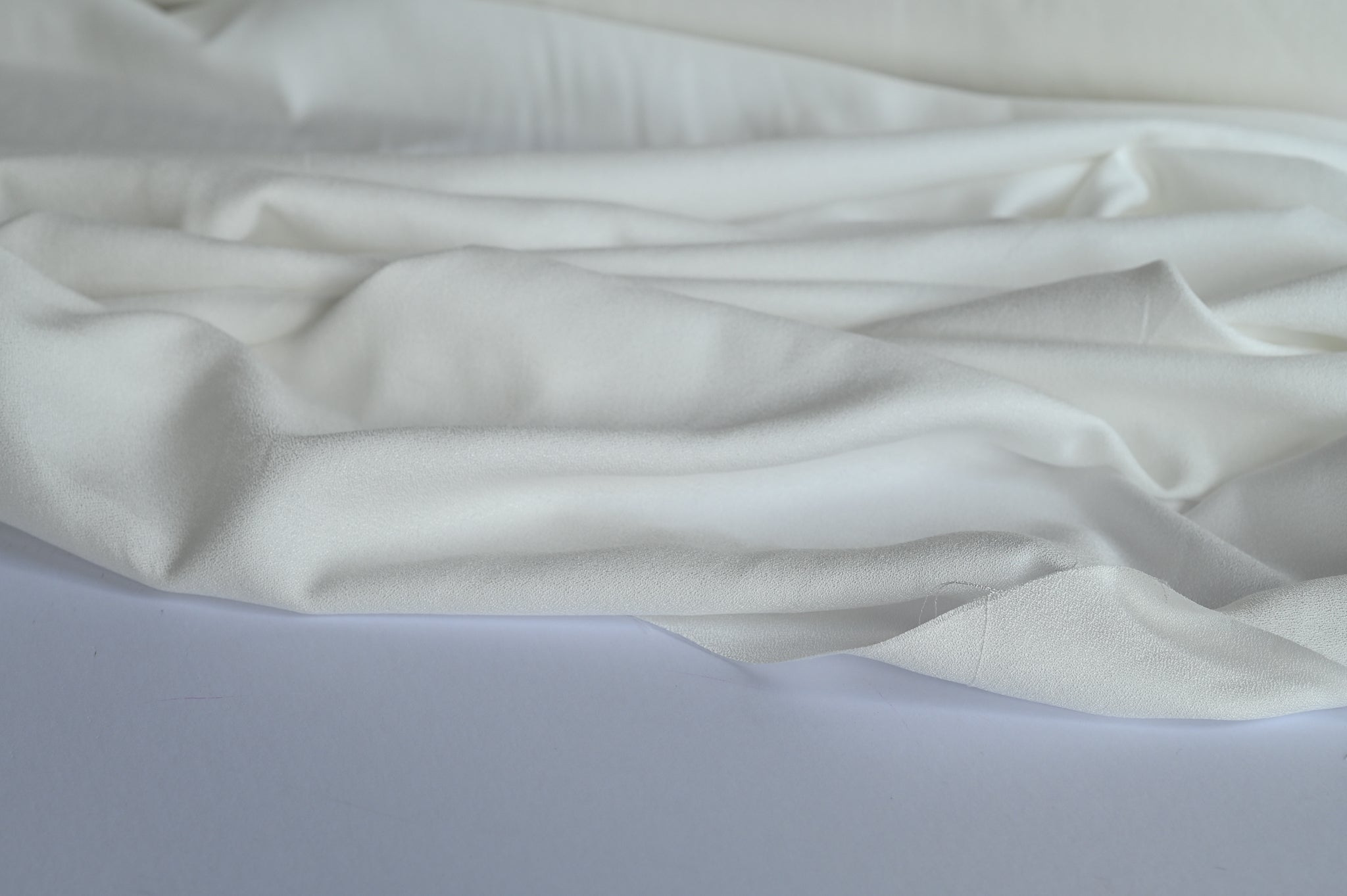 Snow On The Mountain - Viscose Crepe