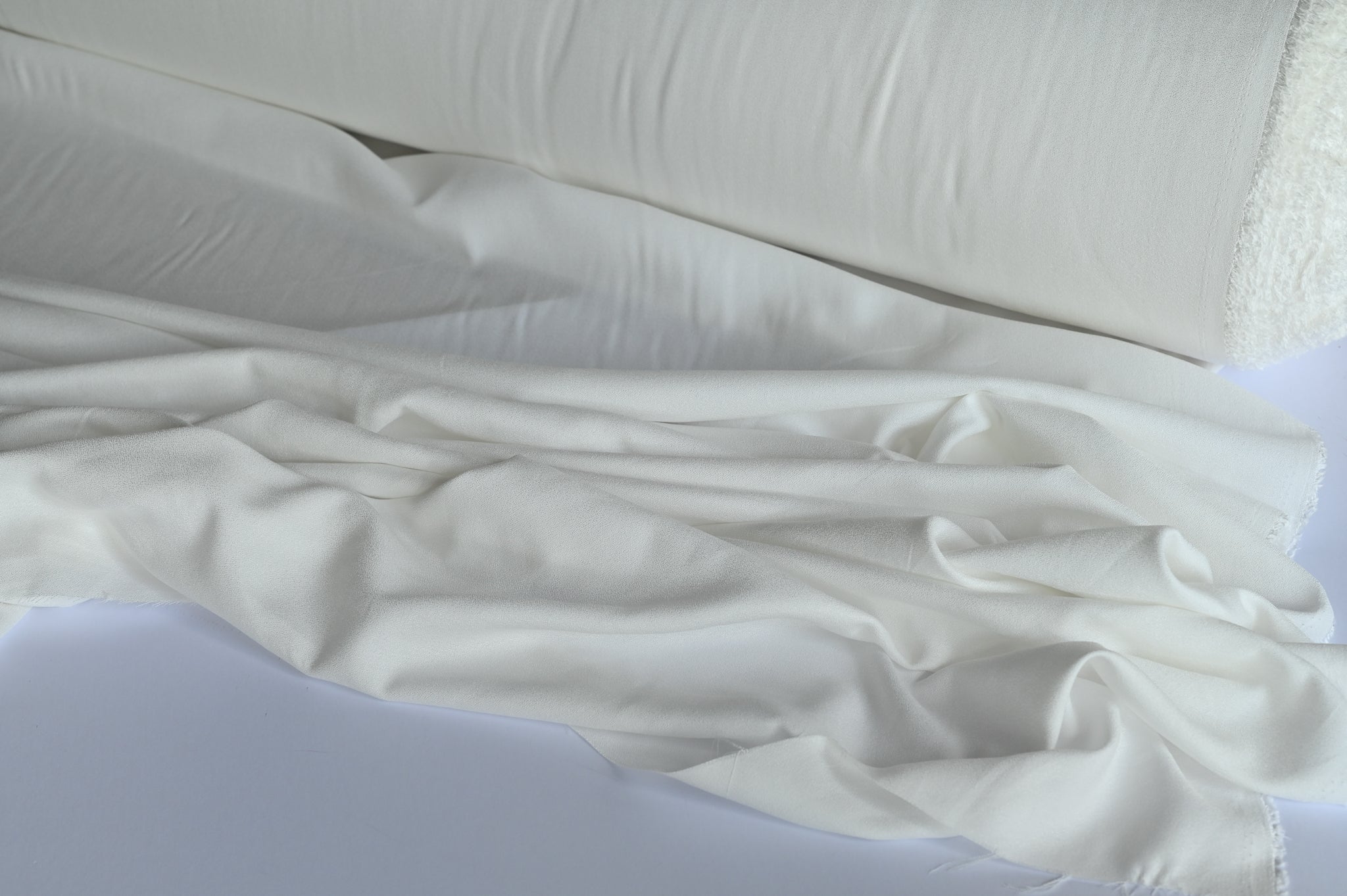 Snow On The Mountain - Viscose Crepe