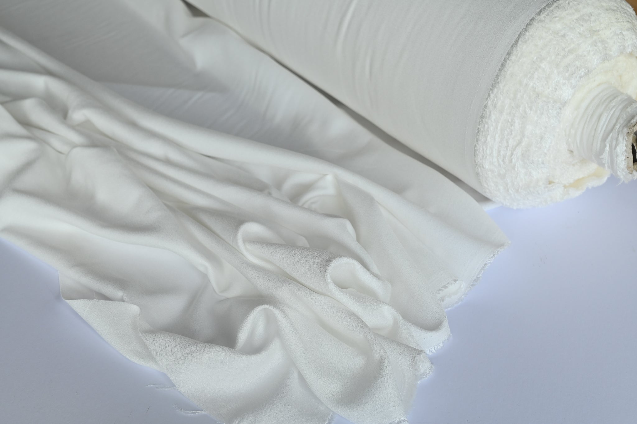 Snow On The Mountain - Viscose Crepe
