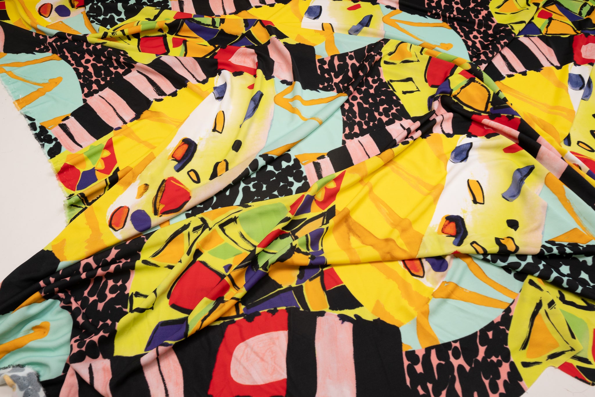 REMNANT - Perfect Artistic Expressions  - Viscose Jersey (3mts at £60)