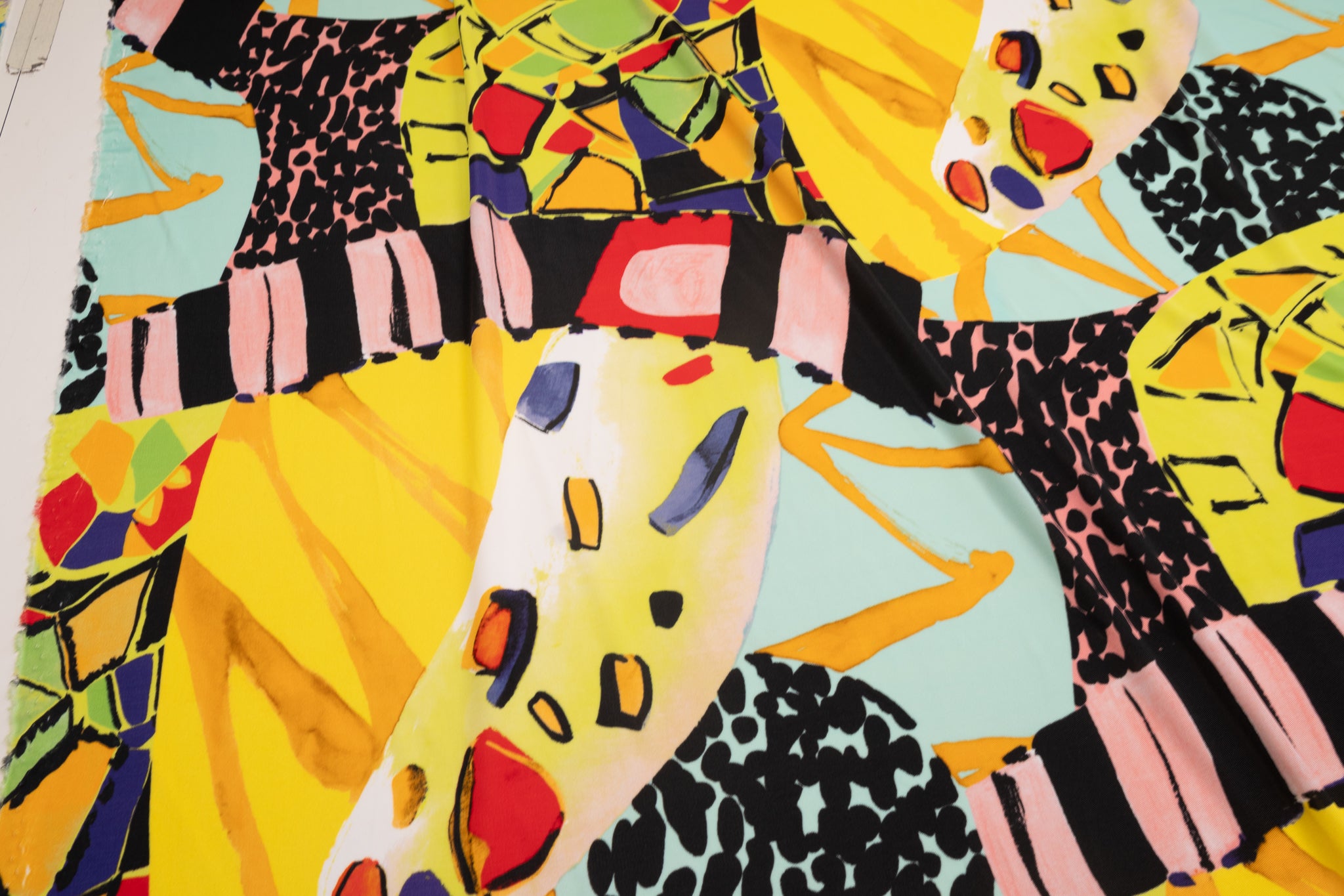 REMNANT - Perfect Artistic Expressions  - Viscose Jersey (3mts at £60)