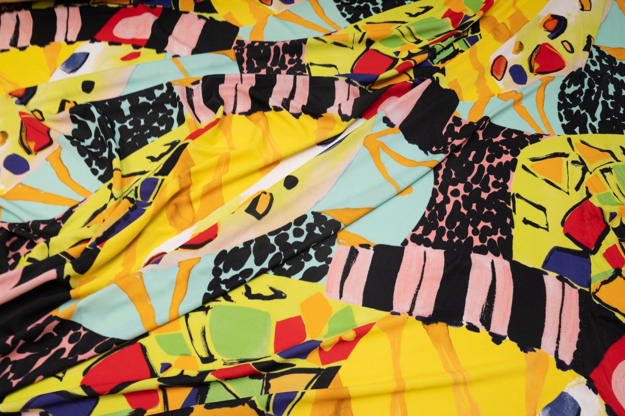 REMNANT - Perfect Artistic Expressions  - Viscose Jersey (3mts at £60)