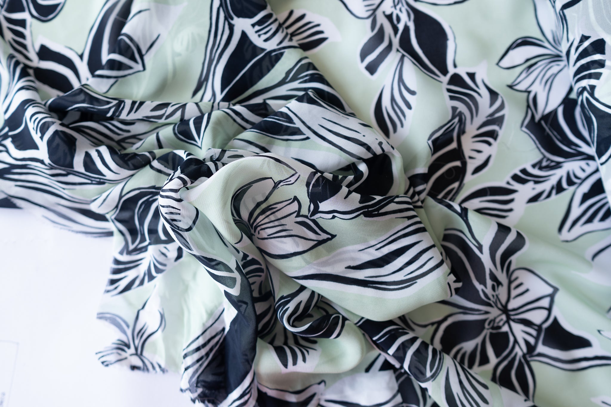 Giant Florals For Life  - Viscose Chiffon