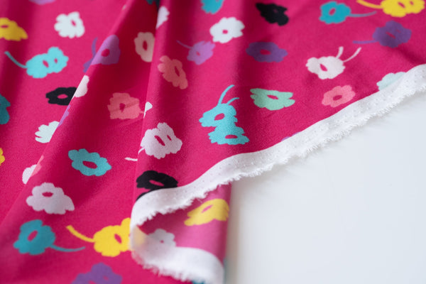 My Colourful Daisies - Silk - Selvedge and Bolts