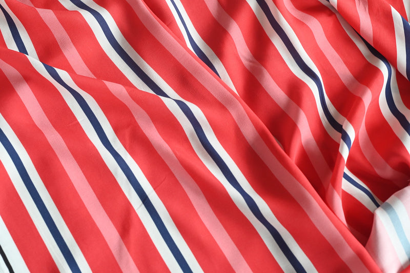 REMNANT - Alternating Rectangles Galore - Viscose - 2.10mts