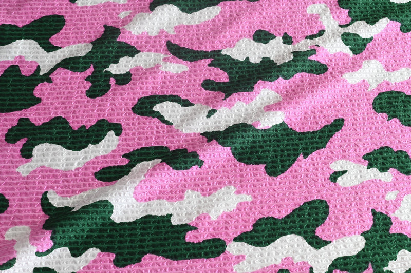 REMNANT - Green Clouds in A Pink Sky - Silk Jacquard - 90cm
