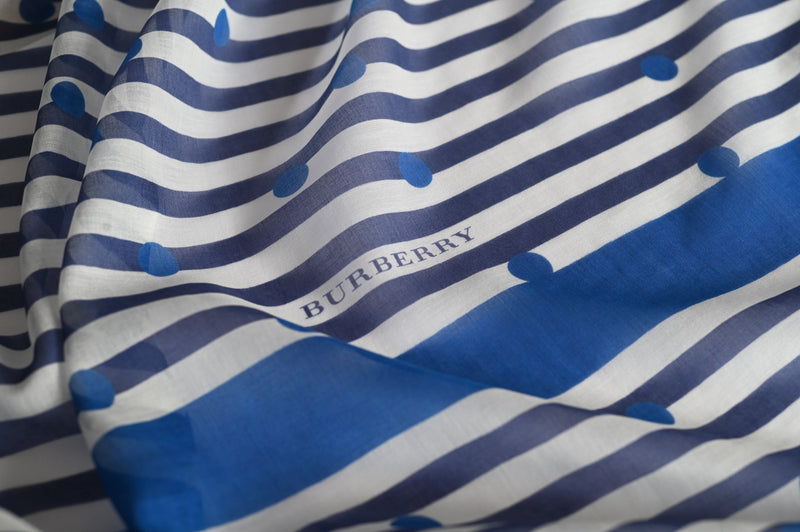 REMNANT - Go With The Wind (Blue) - Wool Viscose Panel