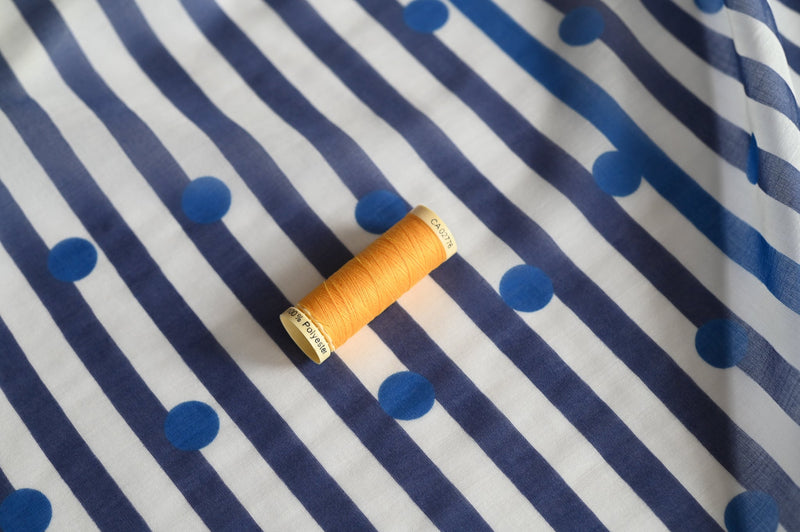 REMNANT - Go With The Wind (Blue) - Wool Viscose Panel