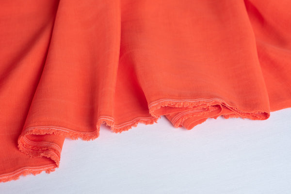 REMNANT - A Cocktail of Fibres ( Spicy Orange) - Cupro Tencel Linen 1mts