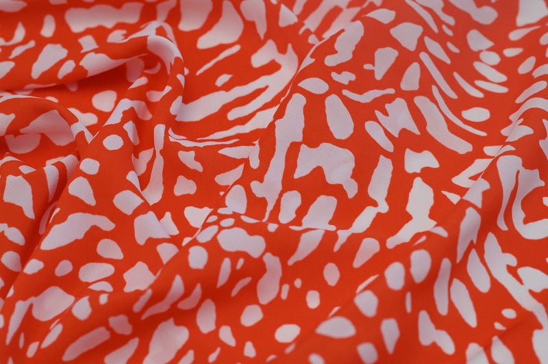 REMNANT - Orange Flavour  - Viscose Crepe - 1.28mts
