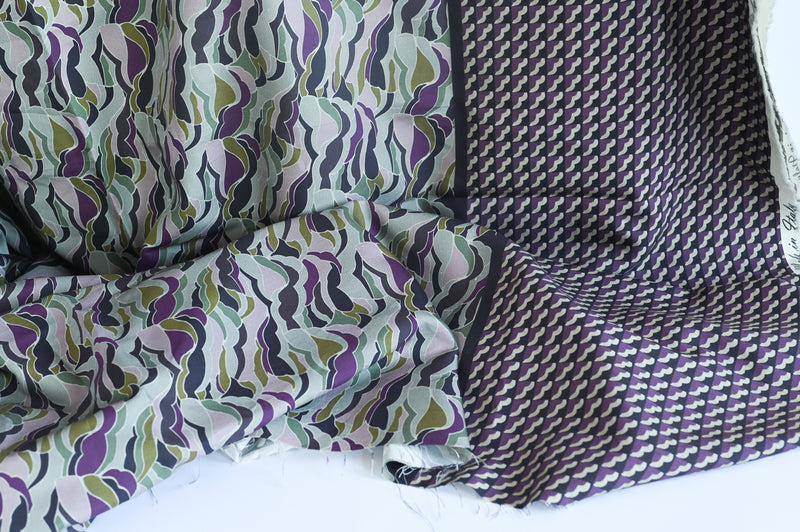 Muted Waves - Silk Linen