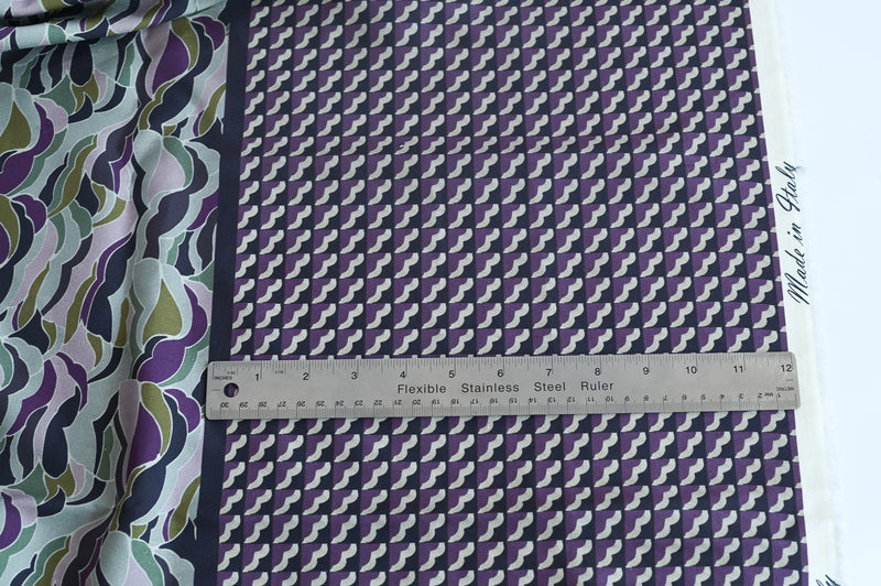 Muted Waves - Silk Linen