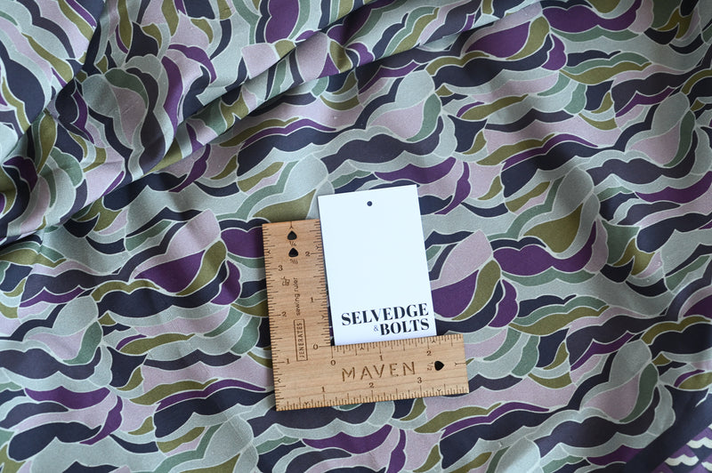 Muted Waves - Silk Linen