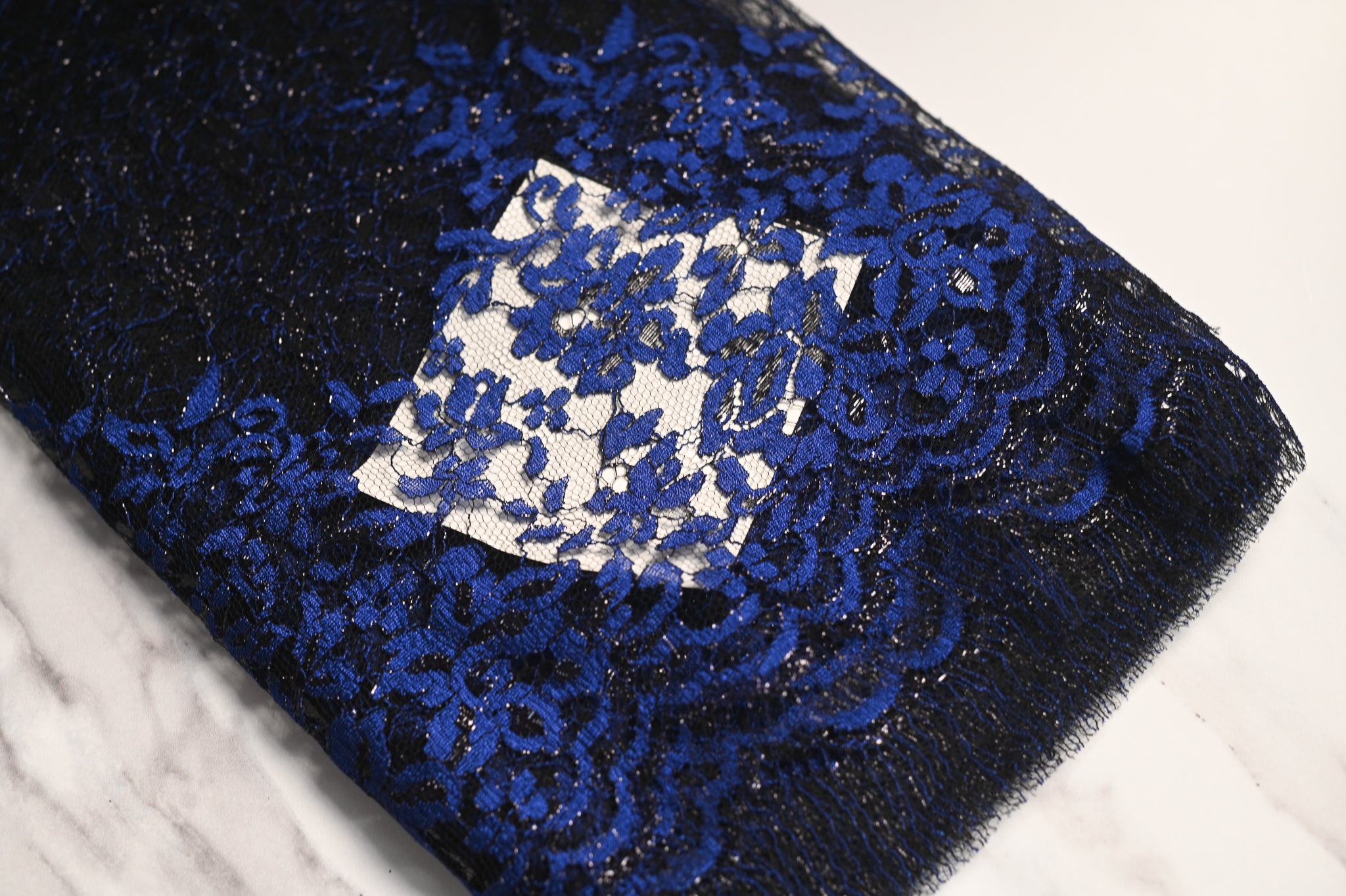 French Delicate Beauty (Shades of Blue) - Viscose Polyamide