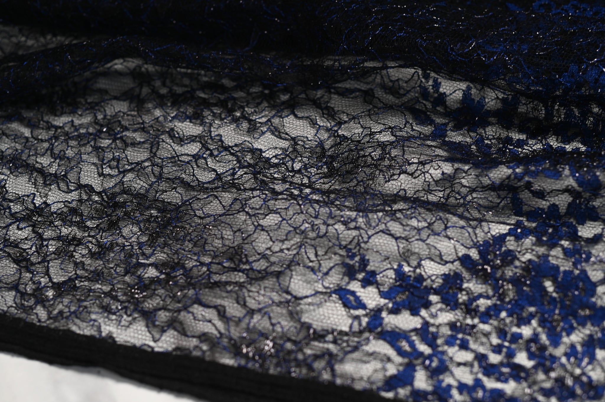 French Delicate Beauty (Shades of Blue) - Viscose Polyamide