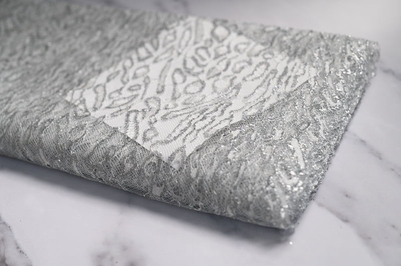 French Delicate Beauty (Silver) - Viscose Polyamide