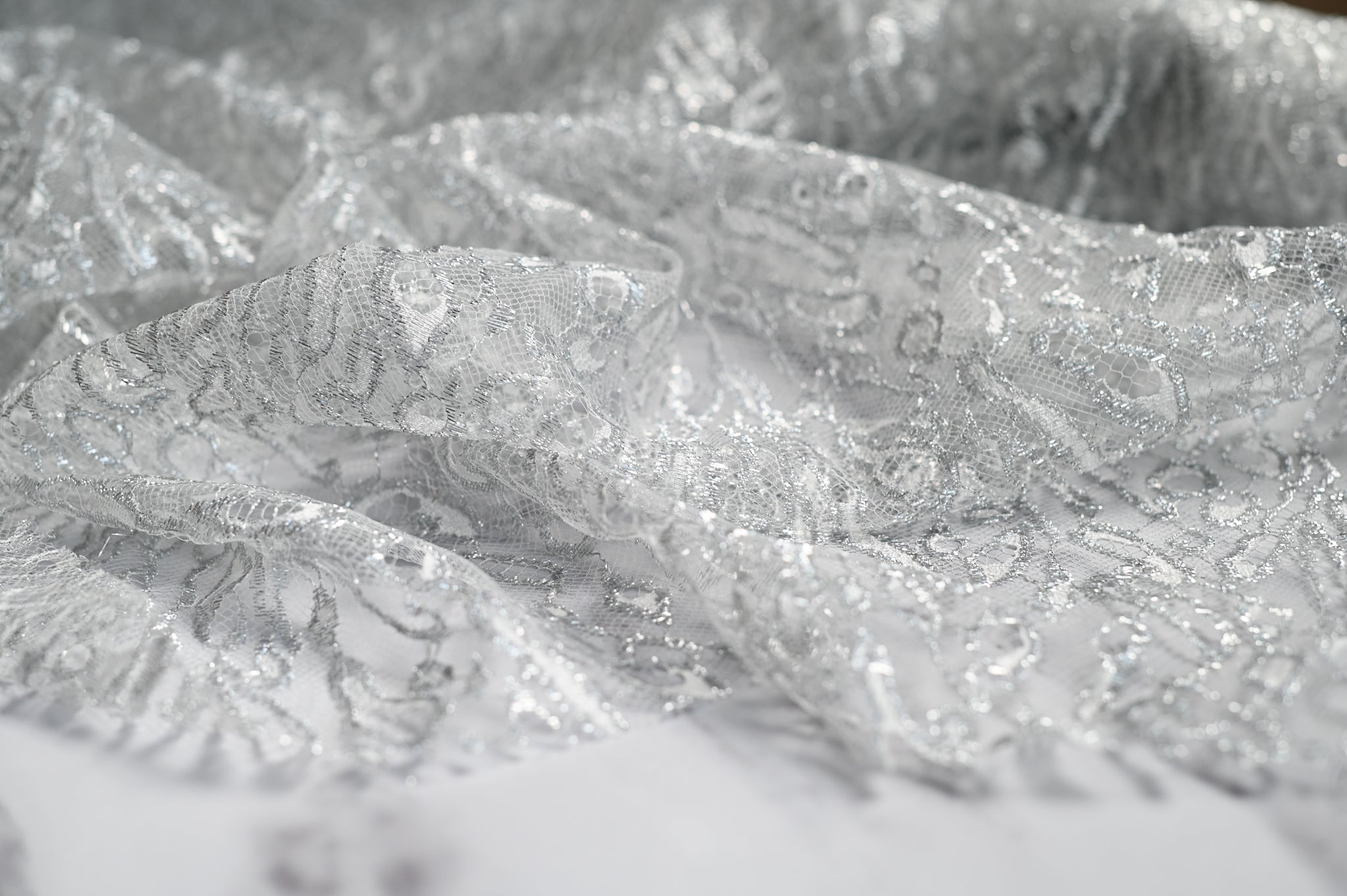 French Delicate Beauty (Silver) - Viscose Polyamide