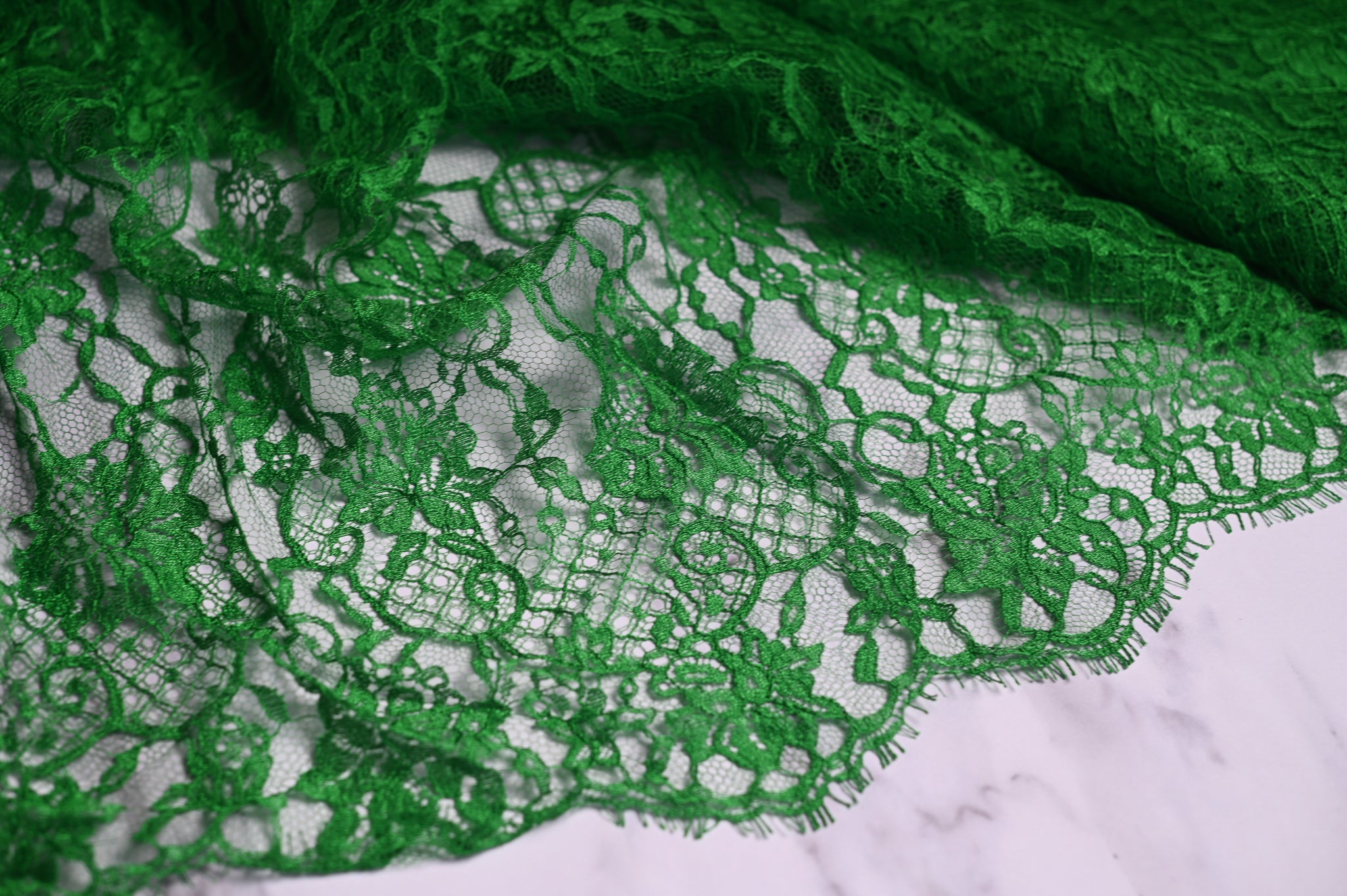 French Delicate Beauty (Green) - Viscose Polyamide