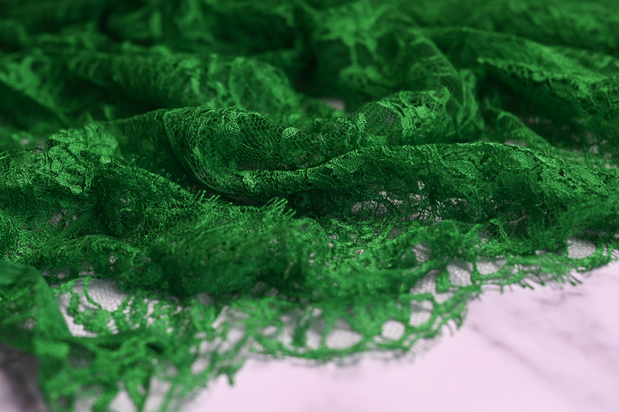 French Delicate Beauty (Green) - Viscose Polyamide