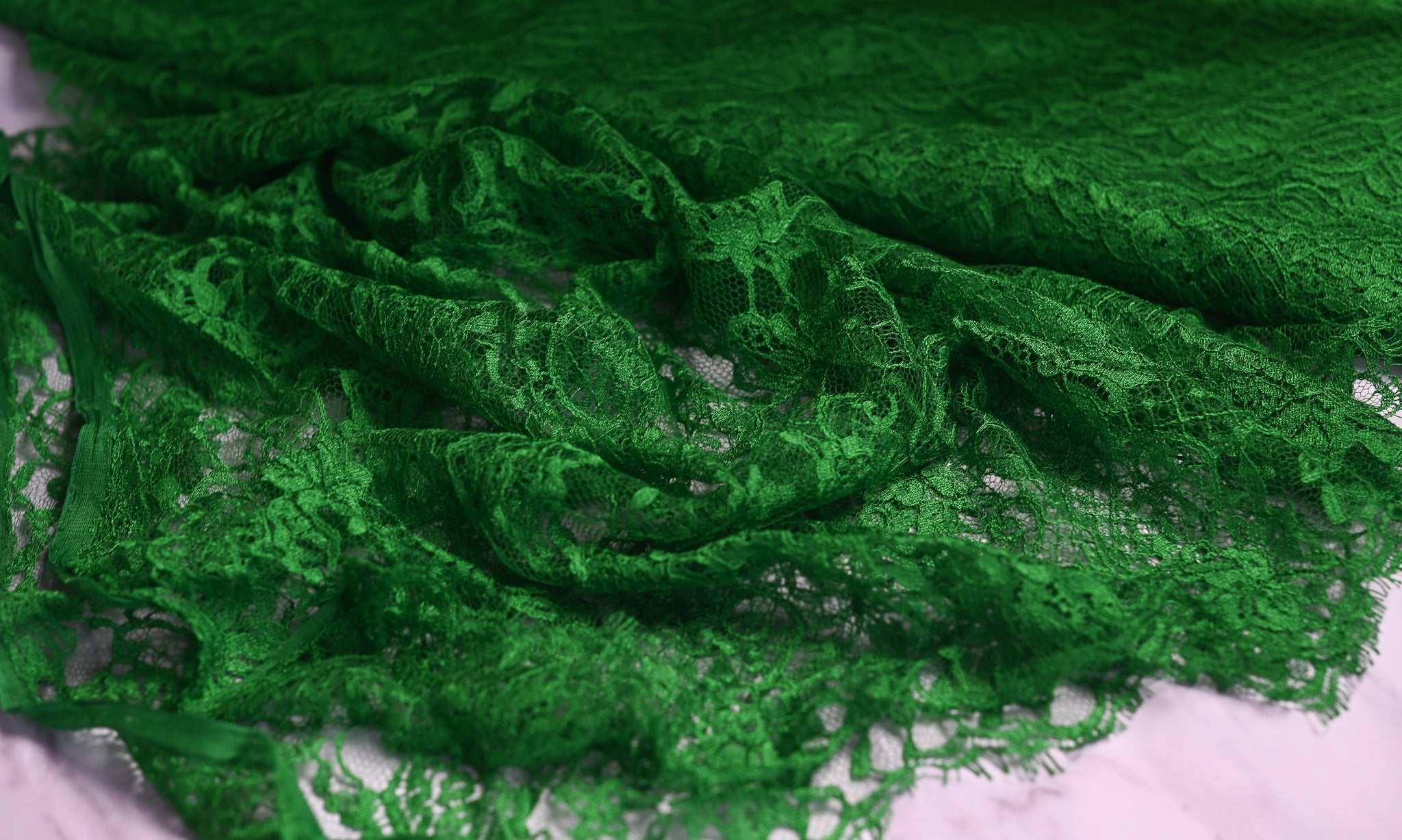 French Delicate Beauty (Green) - Viscose Polyamide