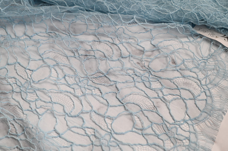 French Delicate Beauty (Pale Blue) - Cotton Viscose Polyamide