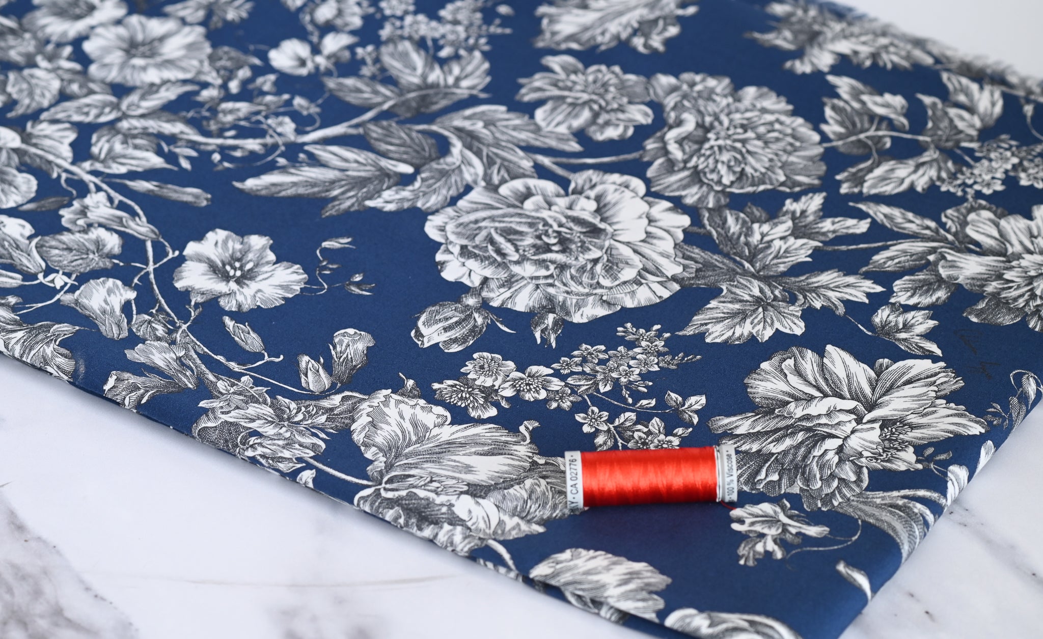 The Queens of Spring (Blue - True Navy) - Cotton Poplin