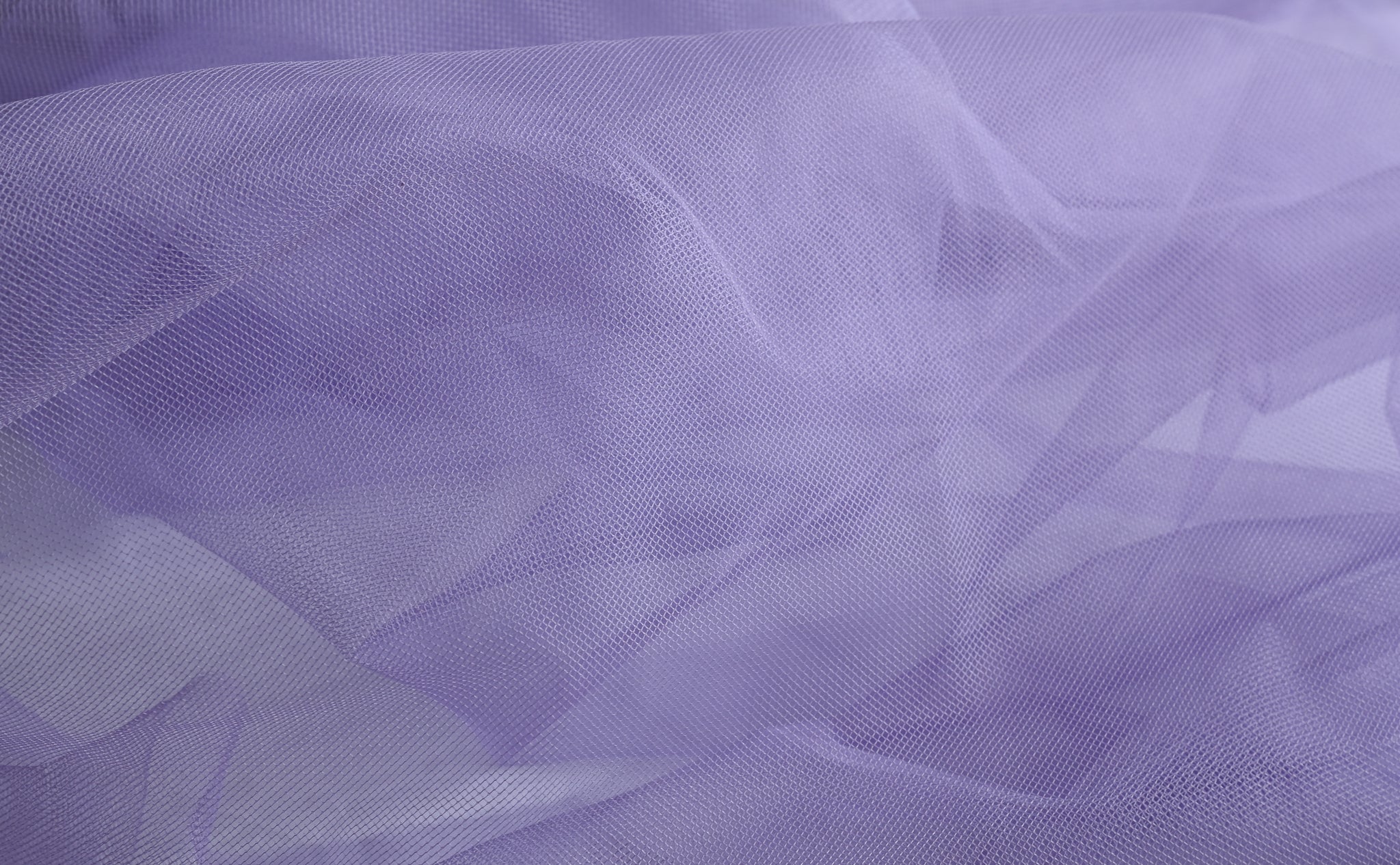Mountains of Snow (Lilac) - Polyamide Tulle
