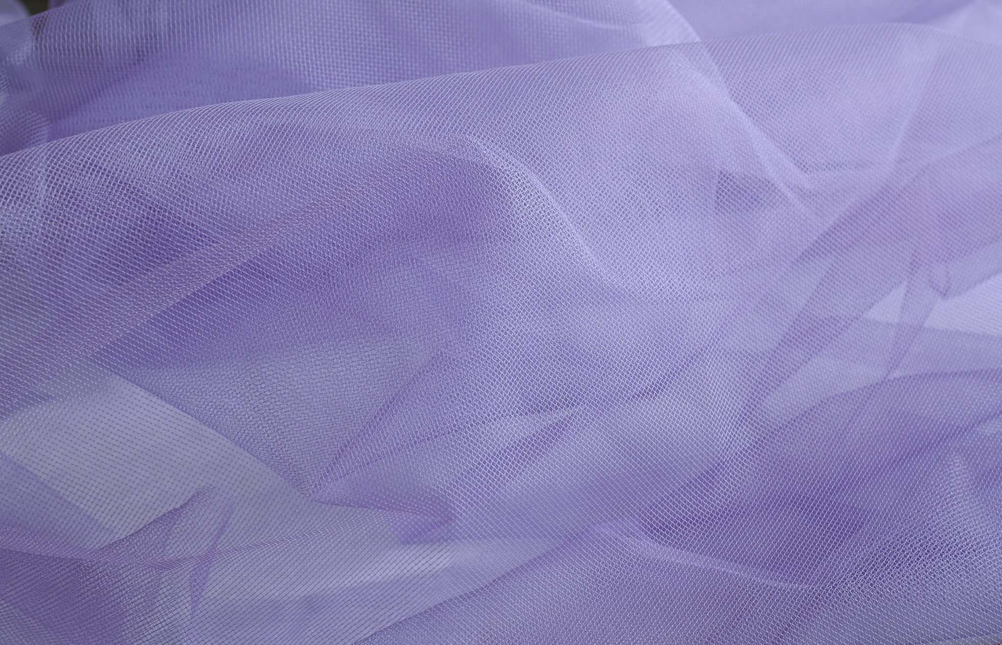 Mountains of Snow (Lilac) - Polyamide Tulle
