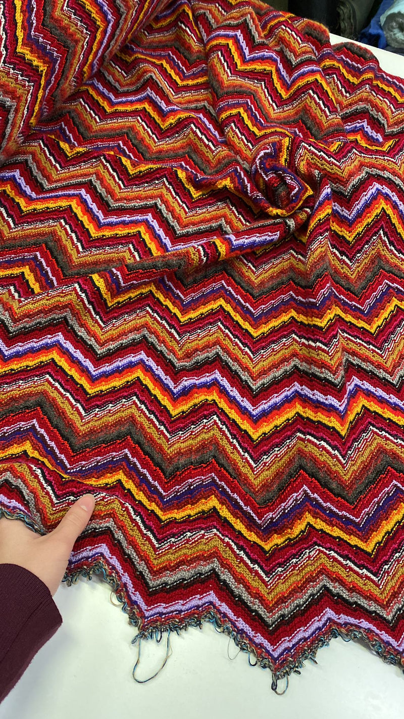 *PRE-ORDER*  Honey, I see pyramids (Large Chevron)  - Wool, Viscose - Multiple Colours