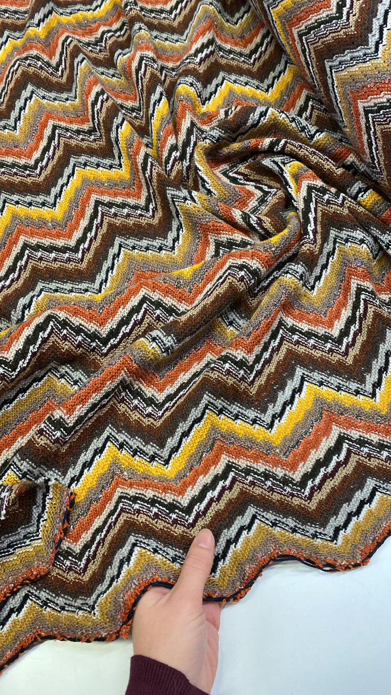 *PRE-ORDER*  Honey, I see pyramids (Large Chevron)  - Wool, Viscose - Multiple Colours