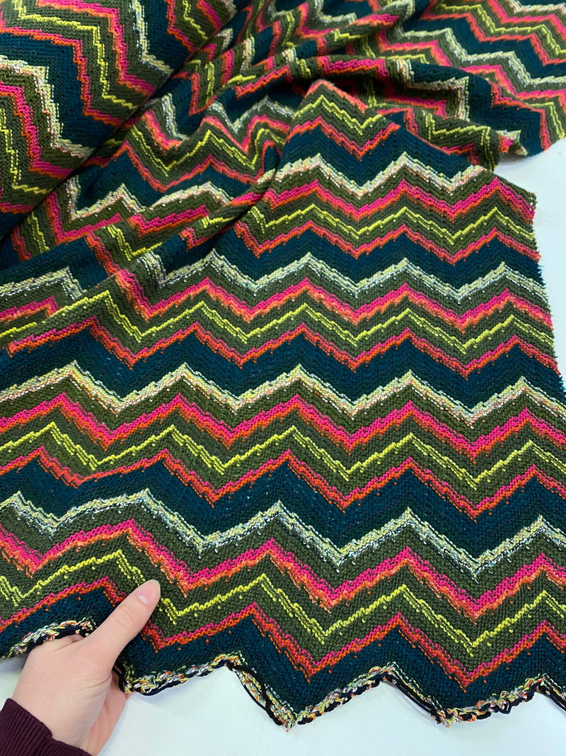 *PRE-ORDER*  Honey, I see pyramids (Large Chevron)  - Wool, Viscose - Multiple Colours