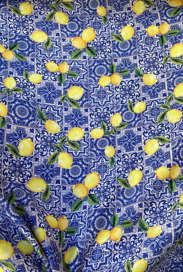 *PRE-ORDER*  Enchanting Tiles and Lemons  - Silk