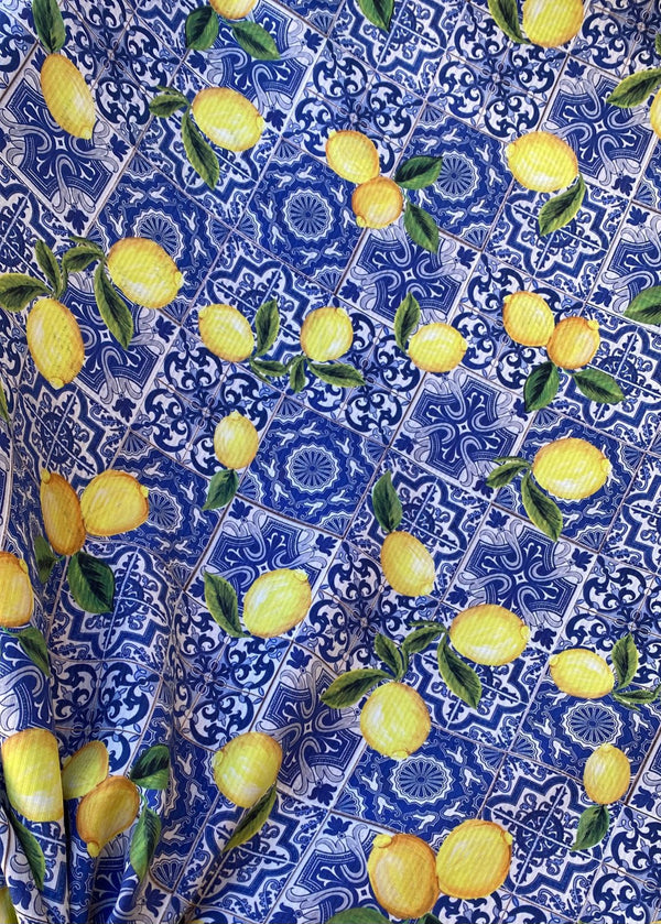 *PRE-ORDER*  Enchanting Tiles and Lemons  - Silk