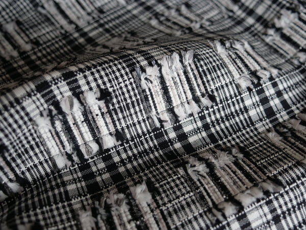Textured Monochrome - Cotton silk viscose - Selvedge and Bolts