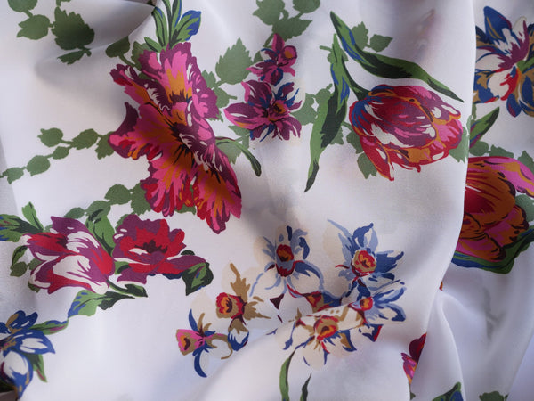 Lets Go To The Garden - Silk - Selvedge and Bolts