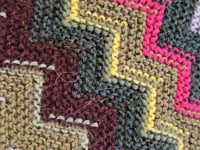 *PRE-ORDER*  Honey, I see pyramids ( Magenta, Green, Yellow and Co ) - SMALL - Wool
