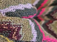 *PRE-ORDER*  Honey, I see pyramids ( Magenta, Green, Yellow and Co ) - LARGE - Wool, Cotton