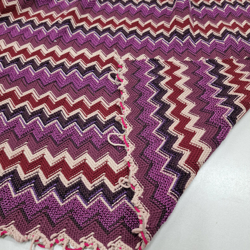 1.35metres Remnant -  Honey, I see pyramids (  Purple and Co) - Cotton Viscose