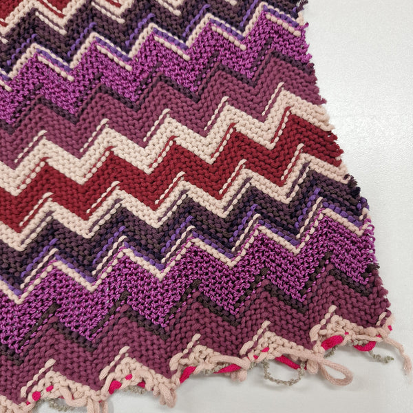 1.35metres Remnant -  Honey, I see pyramids (  Purple and Co) - Cotton Viscose