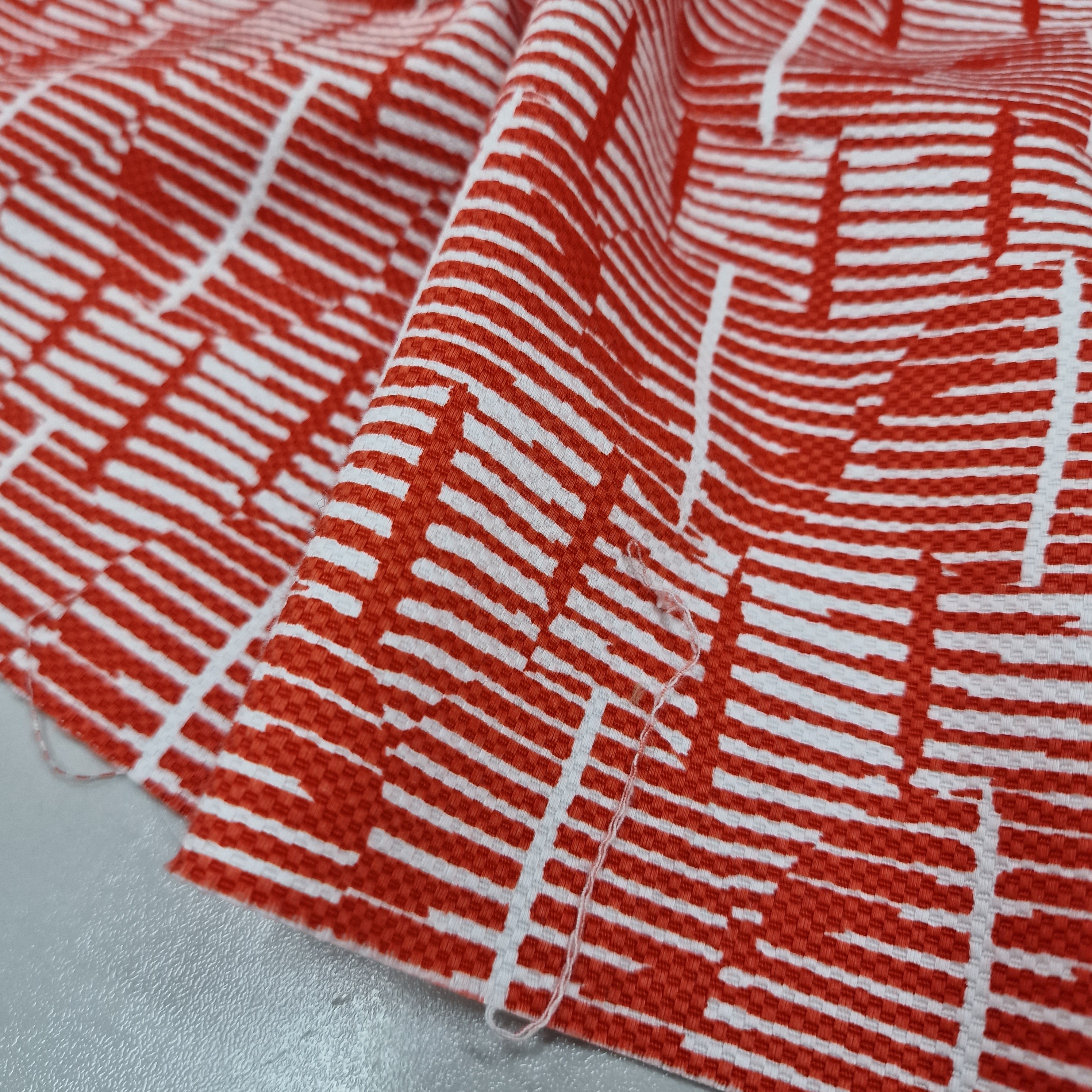 REMNANT - Red Waffles - Cotton (1.55mts at £25)