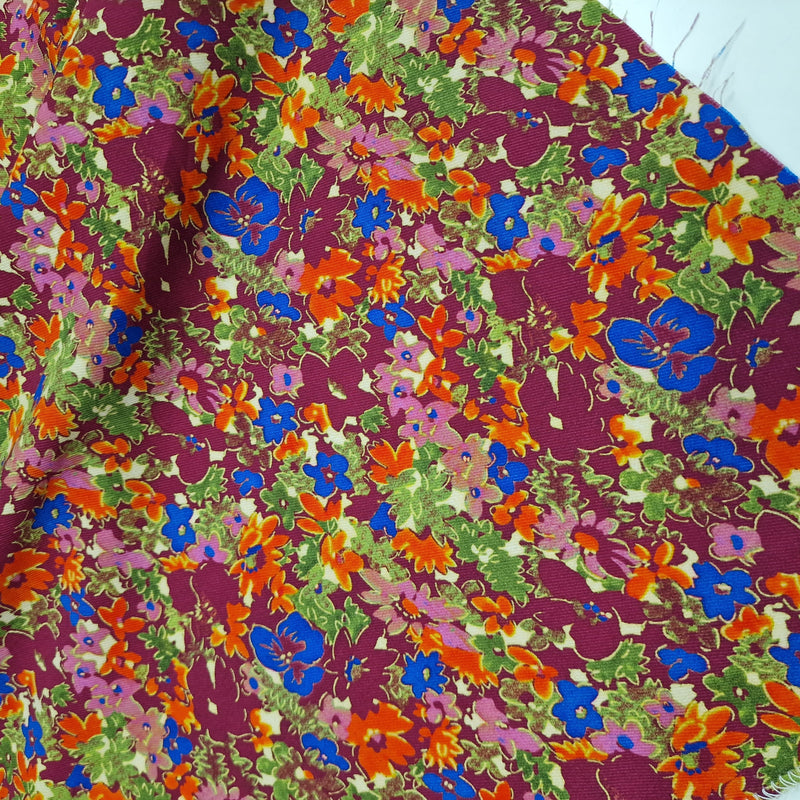 1.55metres Remnant - Beautiful Meadow Delights-  Viscose