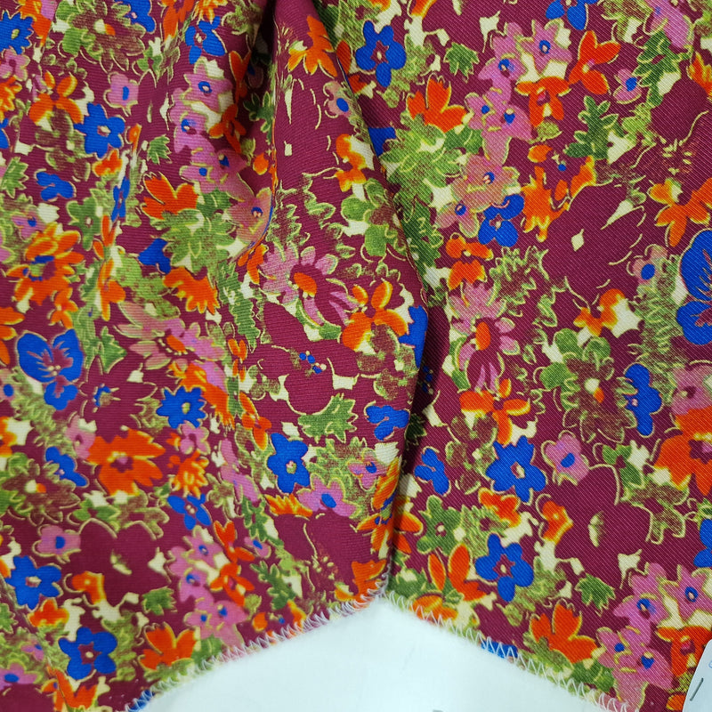 1.55metres Remnant - Beautiful Meadow Delights-  Viscose