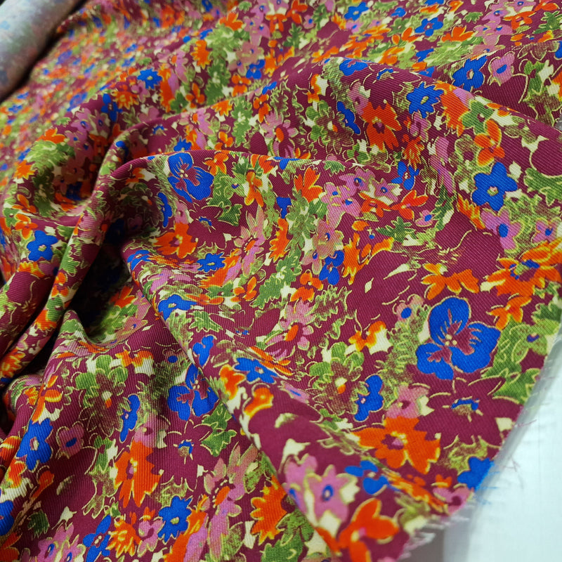 1.55metres Remnant - Beautiful Meadow Delights-  Viscose