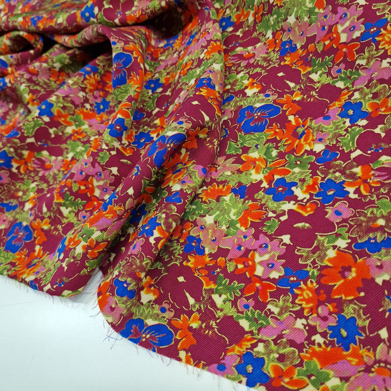 1.55metres Remnant - Beautiful Meadow Delights-  Viscose
