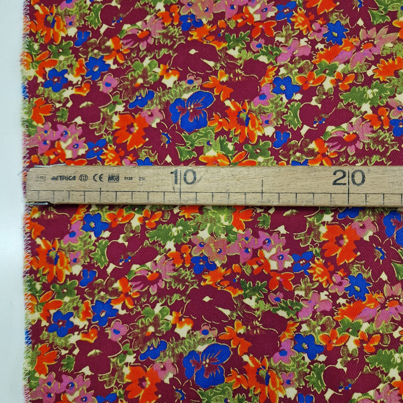 1.55metres Remnant - Beautiful Meadow Delights-  Viscose