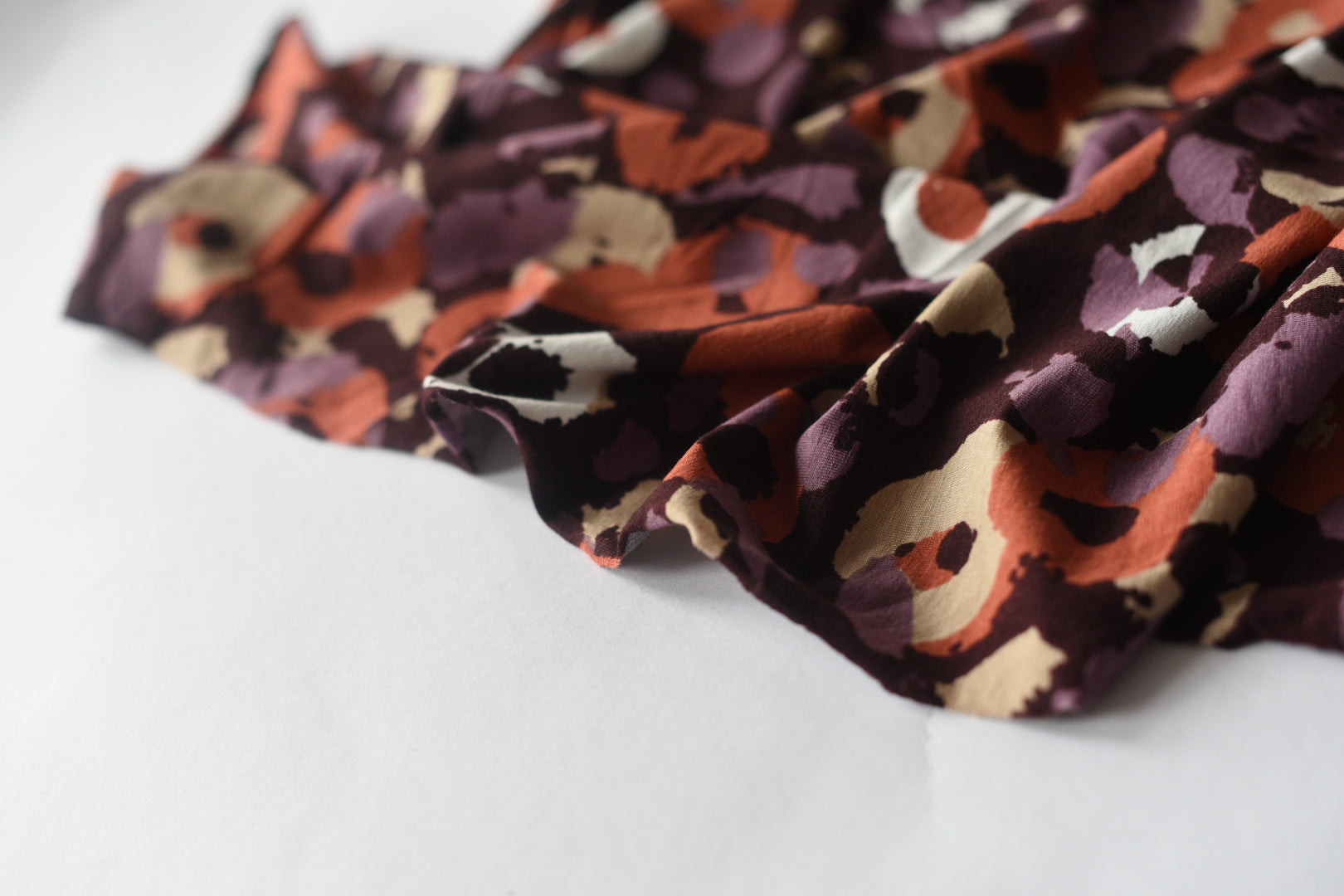 To Be Fair, These Colours Blend Well Together-  Viscose - Selvedge and Bolts