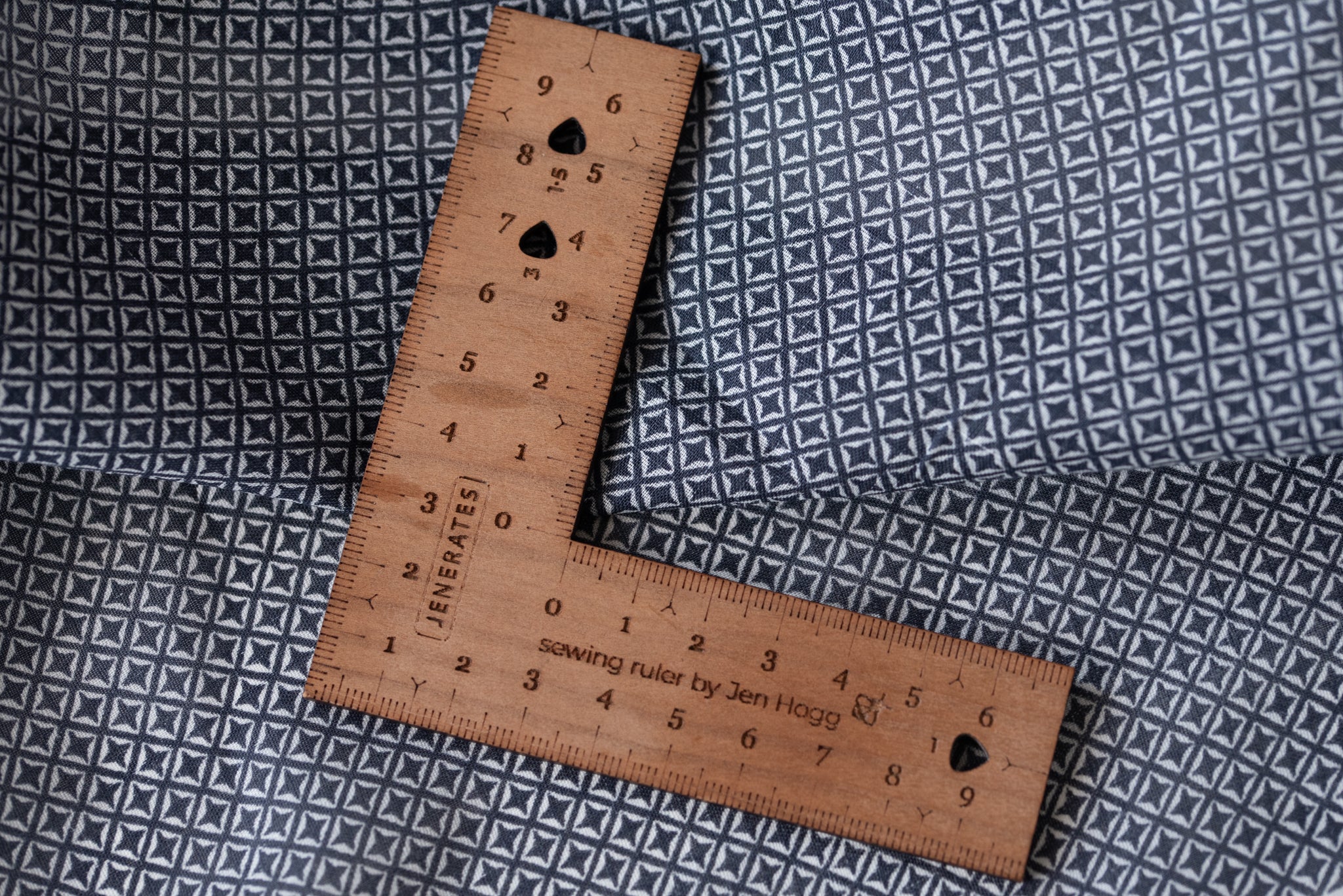 Building Blocks Of The Future (Grey) -Ramie - Selvedge and Bolts